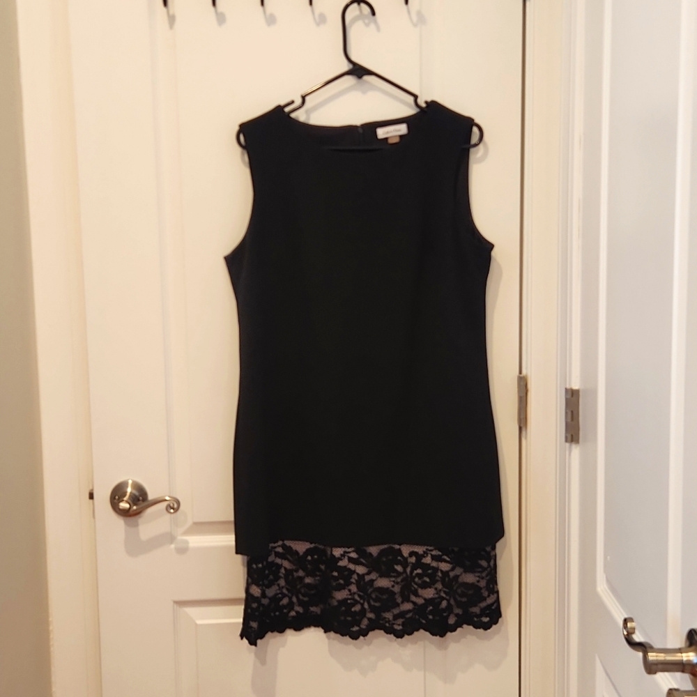 Calvin Klein Black Lace Cocktail Dress